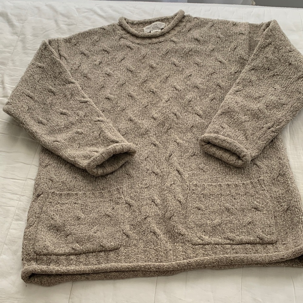 Jones New York Women's Beige Textured Sweater